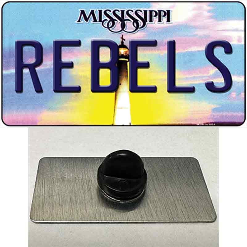 Rebels Mississippi Novelty Metal Hat Pin