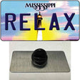 Relax Mississippi Novelty Metal Hat Pin