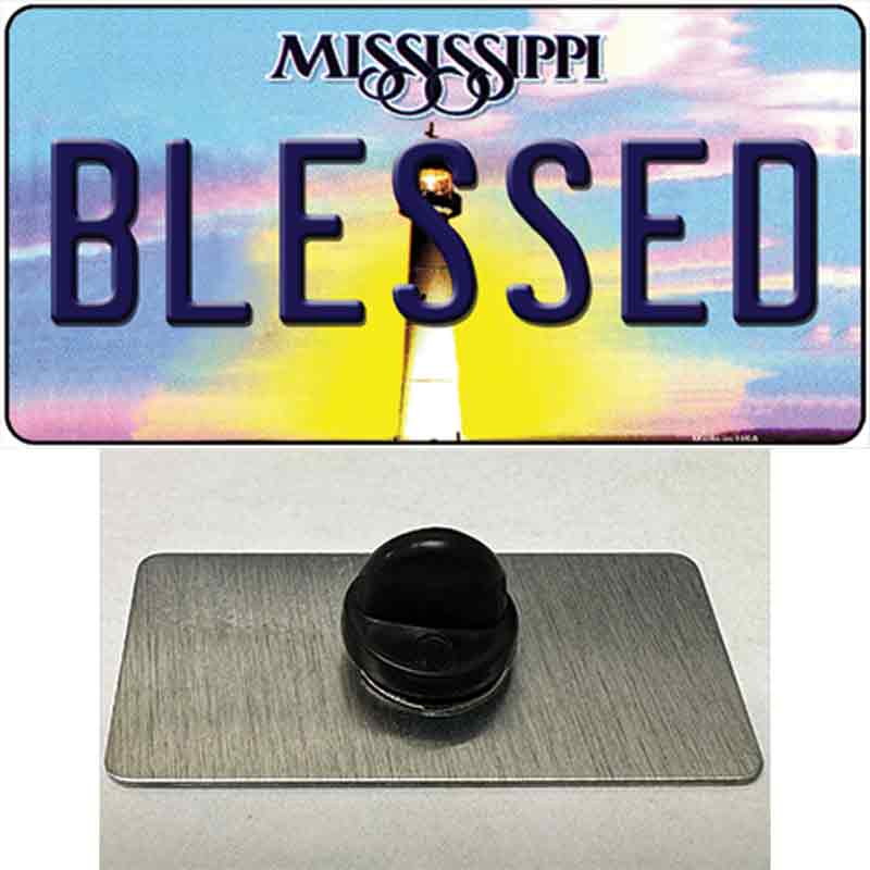 Blessed Mississippi Novelty Metal Hat Pin