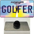 Golfer Mississippi Novelty Metal Hat Pin