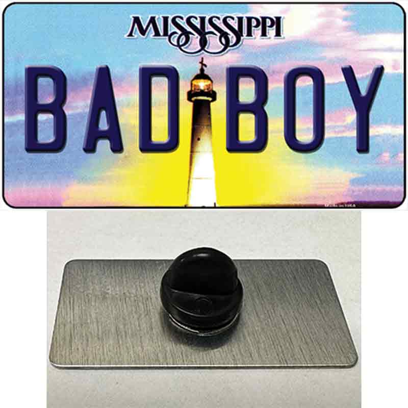 Bad Boy Mississippi Novelty Metal Hat Pin