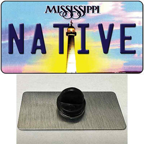 Native Mississippi Novelty Metal Hat Pin