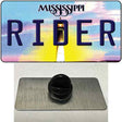 Rider Mississippi Novelty Metal Hat Pin