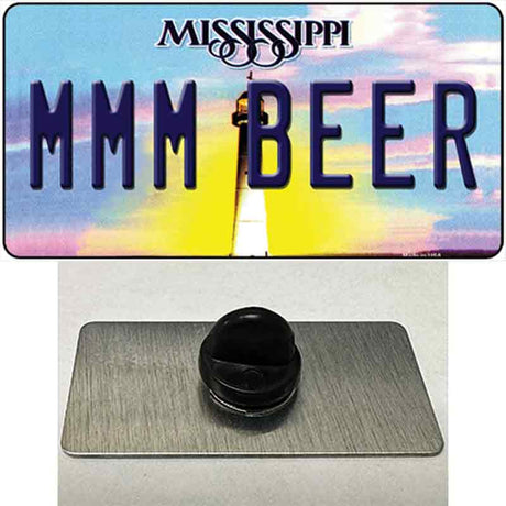 MMM Beer Mississippi Novelty Metal Hat Pin