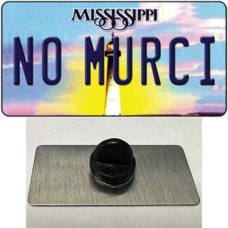 No Murci Mississippi Novelty Metal Hat Pin