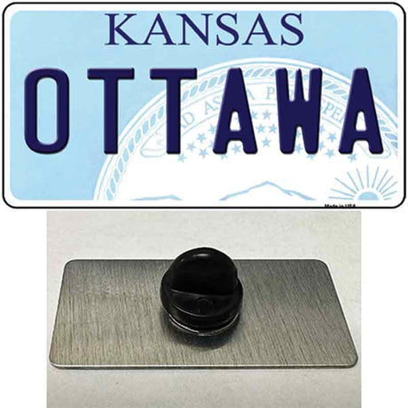 Ottawa Kansas Novelty Metal Hat Pin