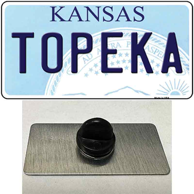 Topeka Kansas Novelty Metal Hat Pin