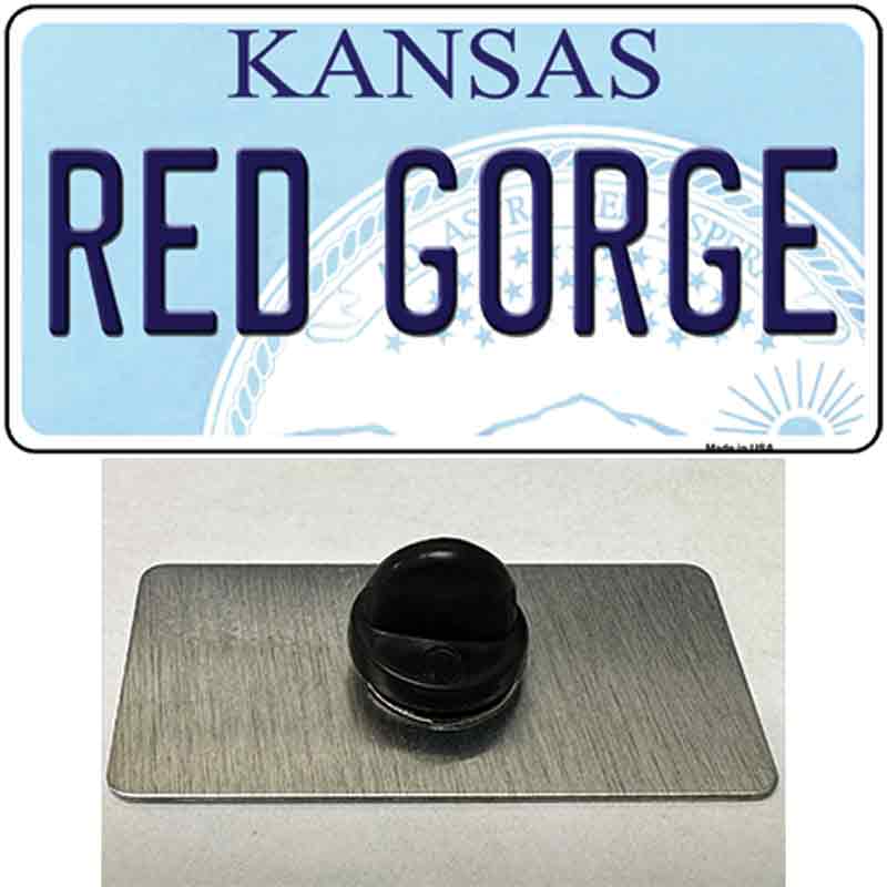 Red Gorge Kansas Novelty Metal Hat Pin