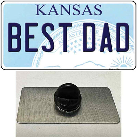 Best Dad Kansas Novelty Metal Hat Pin