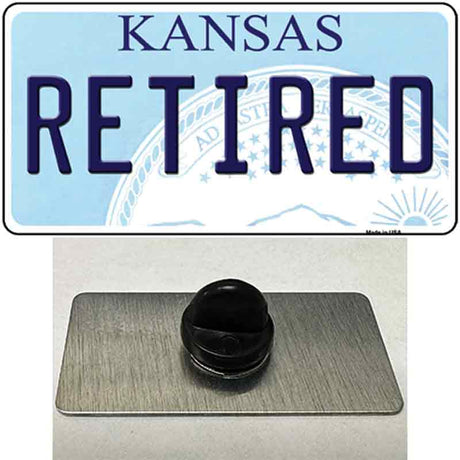 Retired Kansas Novelty Metal Hat Pin