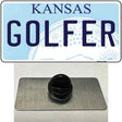 Golfer Kansas Novelty Metal Hat Pin