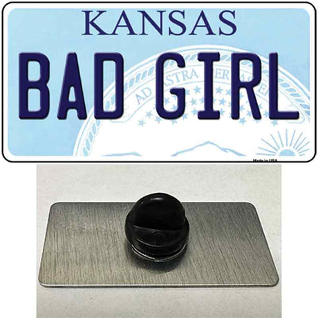 Bad Girl Kansas Novelty Metal Hat Pin