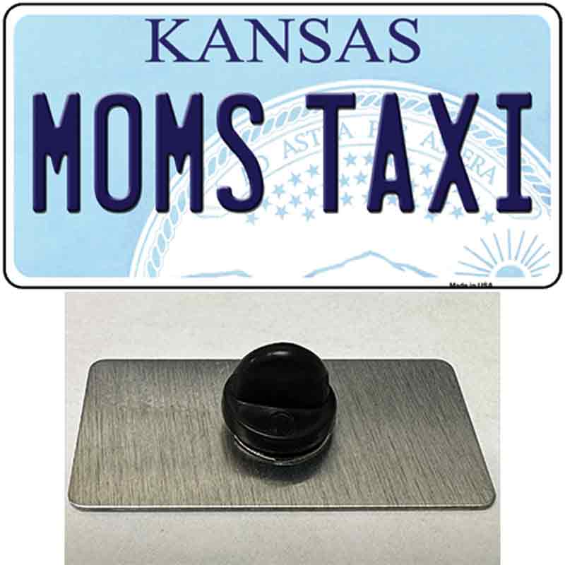 Moms Taxi Kansas Novelty Metal Hat Pin