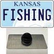 Fishing Kansas Novelty Metal Hat Pin