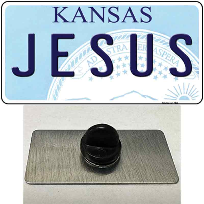 Jesus Kansas Novelty Metal Hat Pin