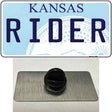 Rider Kansas Novelty Metal Hat Pin