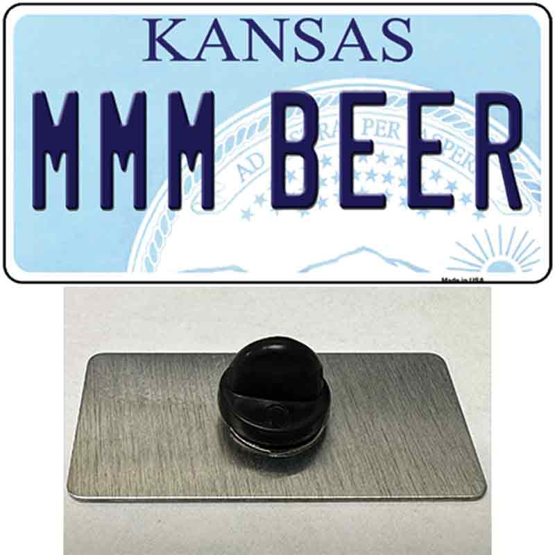 MMM Beer Kansas Novelty Metal Hat Pin