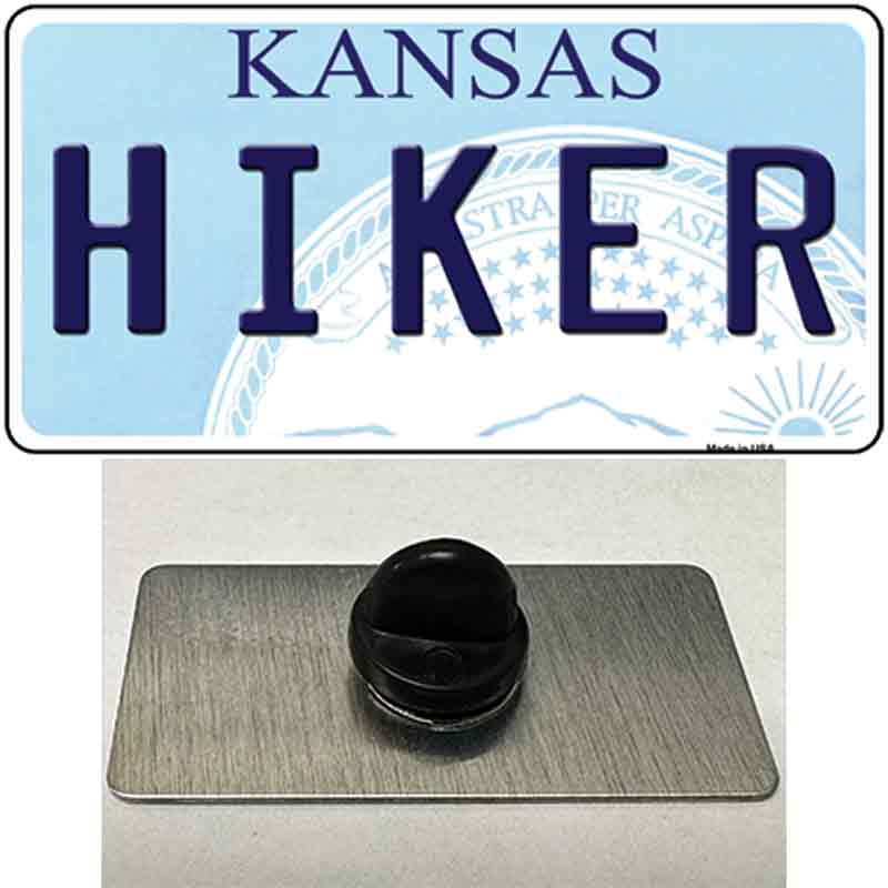 Hiker Kansas Novelty Metal Hat Pin