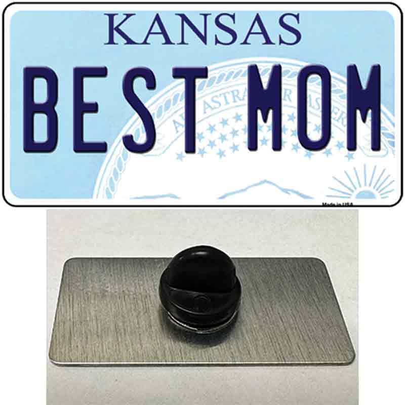 Best Mom Kansas Novelty Metal Hat Pin