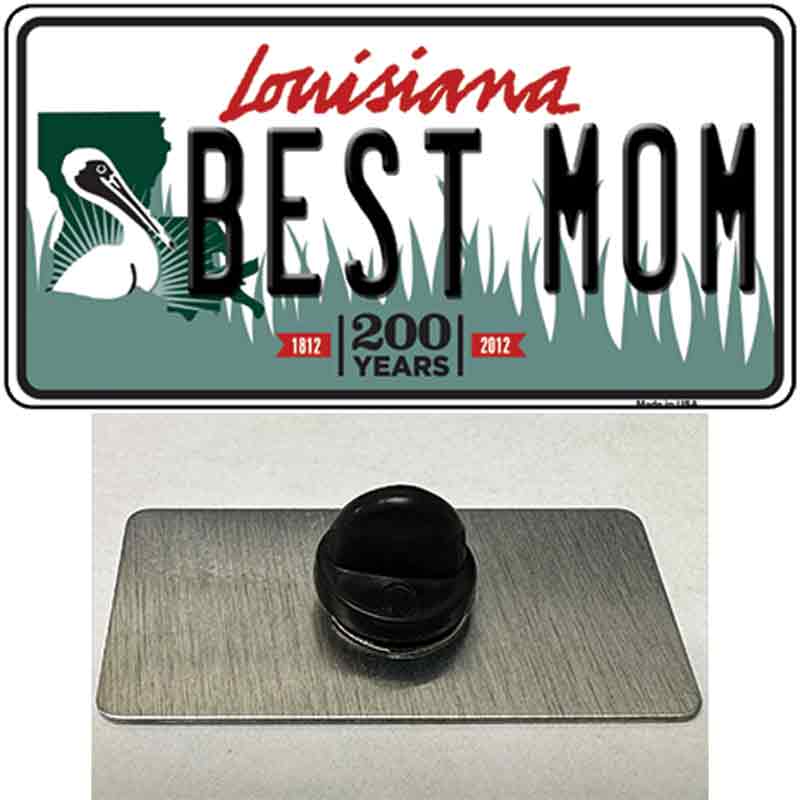 Best Mom Louisiana Novelty Metal Hat Pin