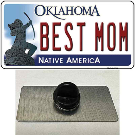 Best Mom Oklahoma Novelty Metal Hat Pin