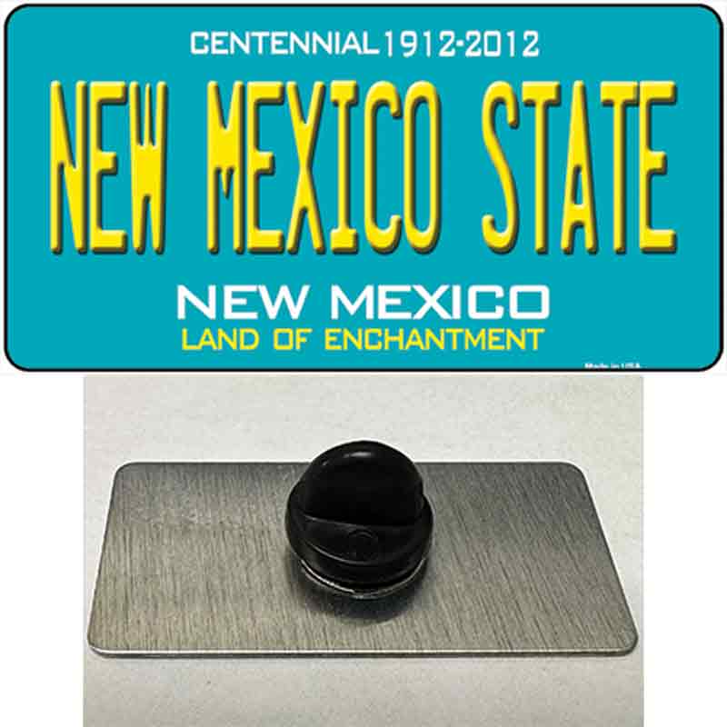 New Mexico State Teal Novelty Metal Hat Pin