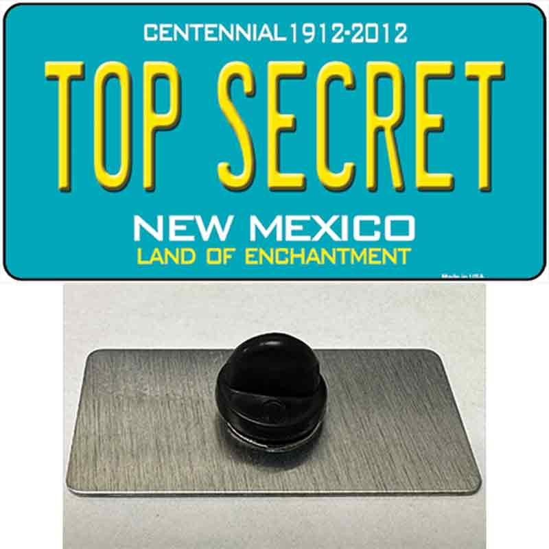 Top Secret New Mexico Novelty Metal Hat Pin