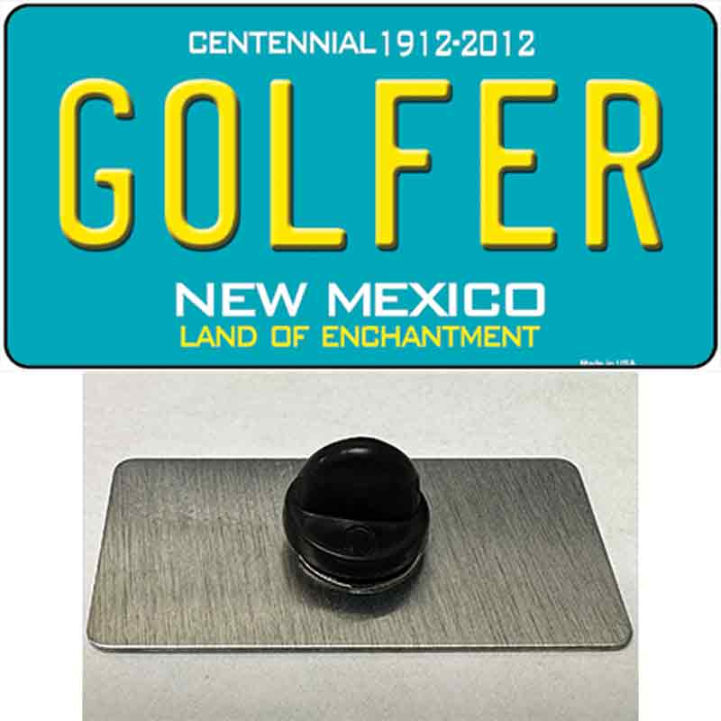 Golfer New Mexico Novelty Metal Hat Pin