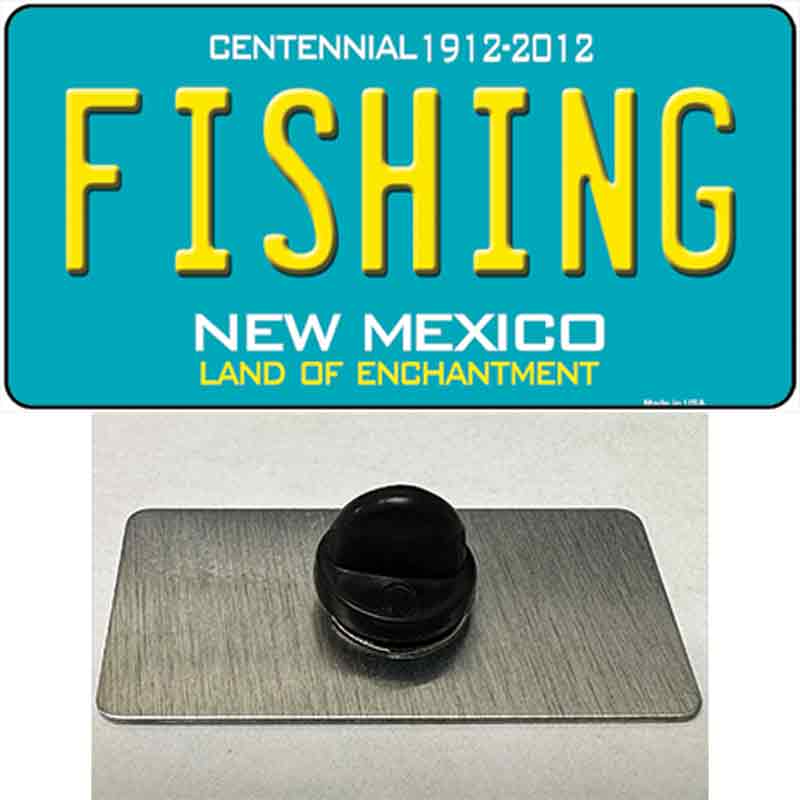 Fishing New Mexico Novelty Metal Hat Pin