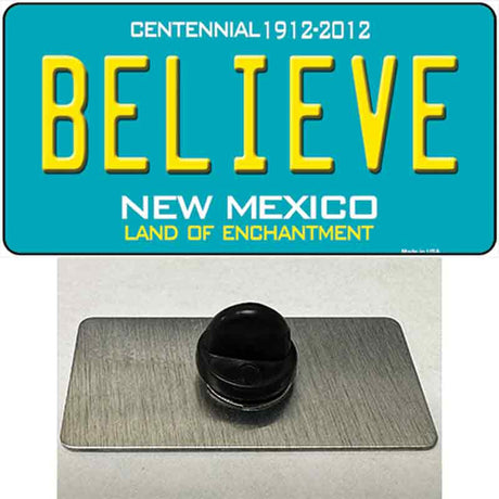 Believe New Mexico Novelty Metal Hat Pin