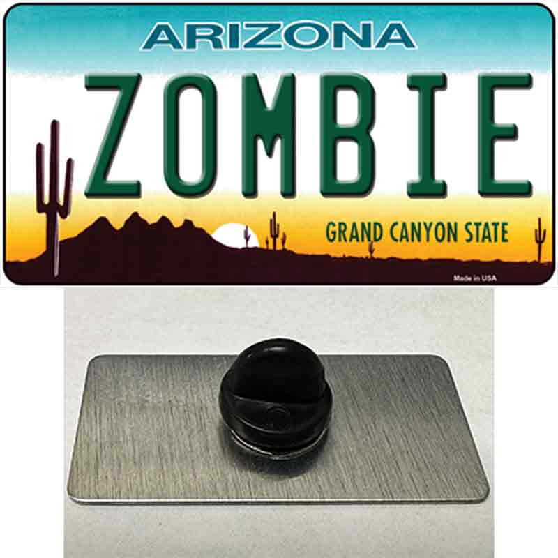 Zombie Arizona Novelty Metal Hat Pin