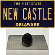 New Castle Delaware Novelty Metal Hat Pin