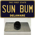 Sun Bum Delaware Novelty Metal Hat Pin