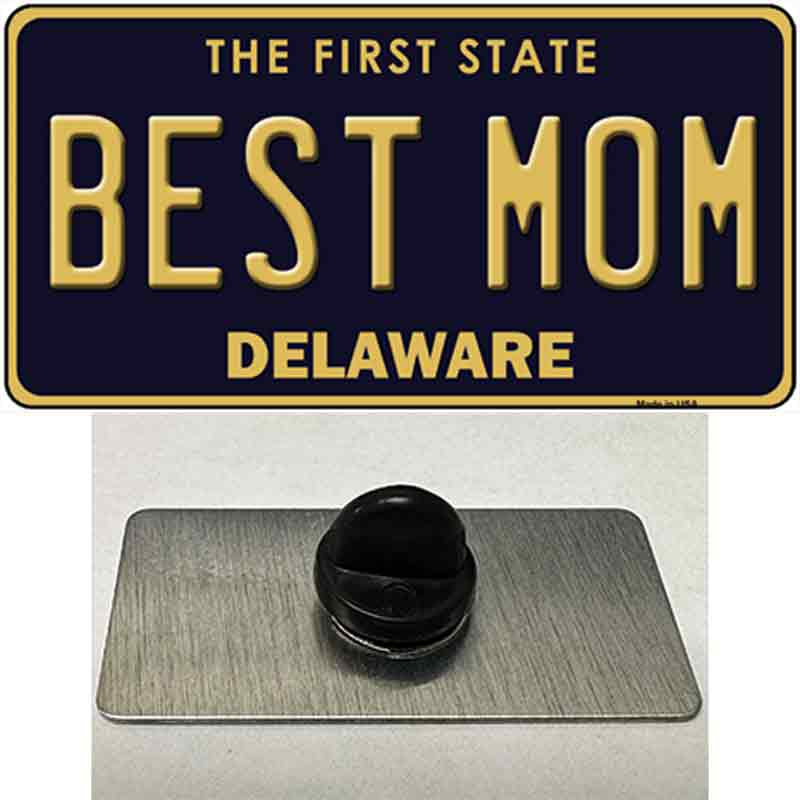 Best Mom Delaware Novelty Metal Hat Pin