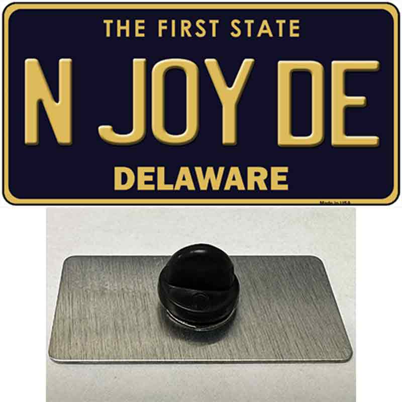 N Joy De Delaware Novelty Metal Hat Pin