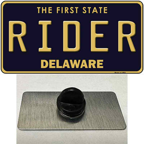 Rider Delaware Novelty Metal Hat Pin