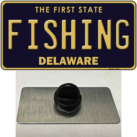 Fishing Delaware Novelty Metal Hat Pin