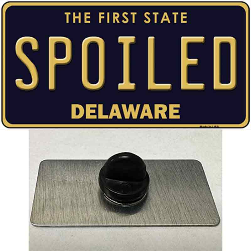 Spoiled Delaware Novelty Metal Hat Pin