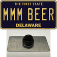 MMM Beer Delaware Novelty Metal Hat Pin