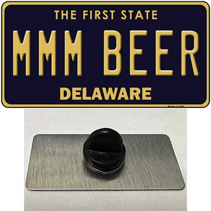 MMM Beer Delaware Novelty Metal Hat Pin