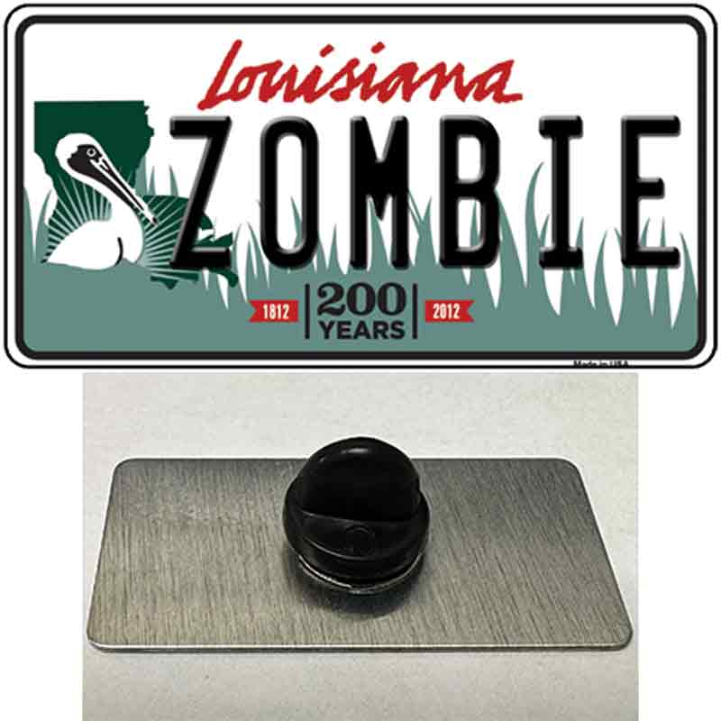 Zombie Louisiana Novelty Metal Hat Pin