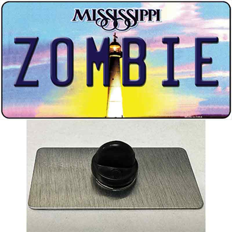 Zombie Mississippi Novelty Metal Hat Pin