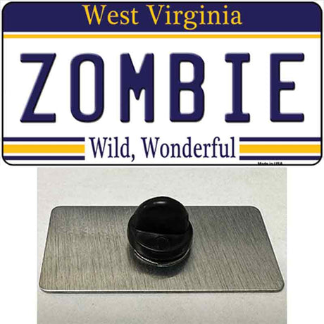 Zombie West Virginia Novelty Metal Hat Pin