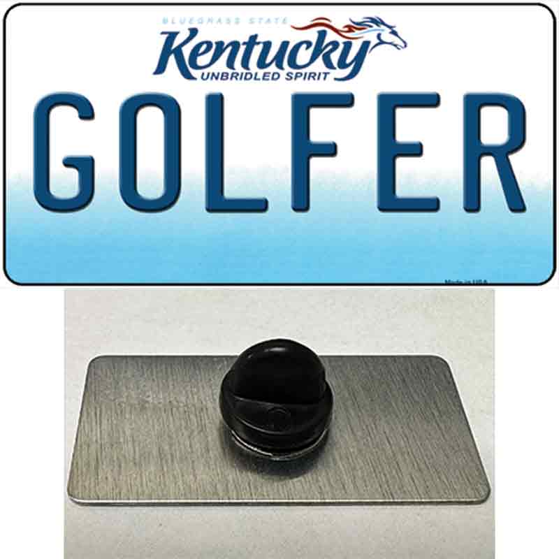 Golfer Kentucky Novelty Metal Hat Pin