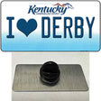 I Love Derby Kentucky Novelty Metal Hat Pin