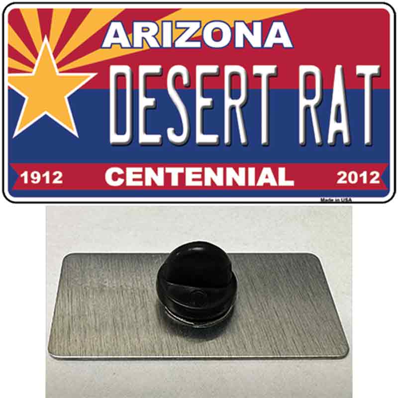 Arizona Centennial Desert Rat Novelty Metal Hat Pin