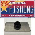 Arizona Centennial Fishing Novelty Metal Hat Pin