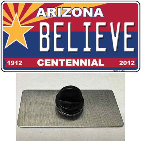 Arizona Centennial Believe Novelty Metal Hat Pin