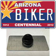 Arizona Centennial Biker Novelty Metal Hat Pin