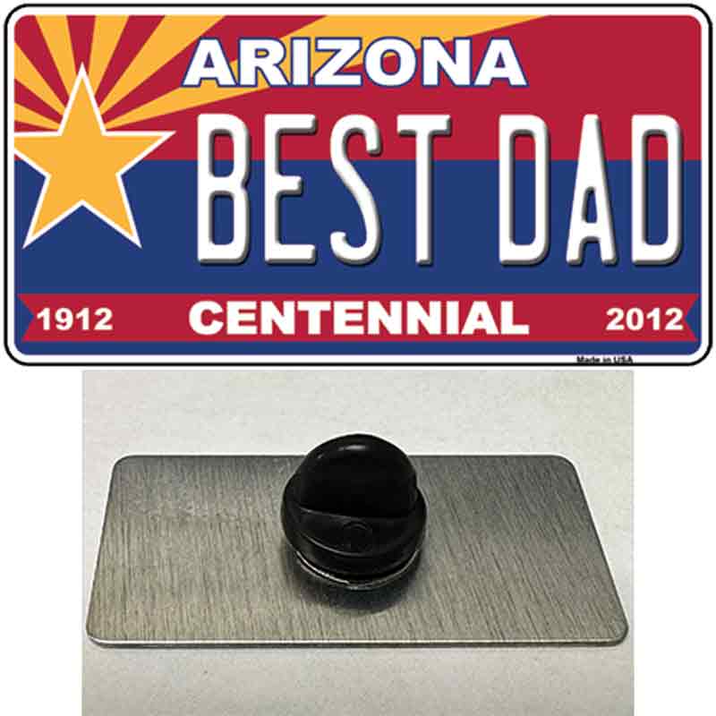 Arizona Centennial Best Dad Novelty Metal Hat Pin